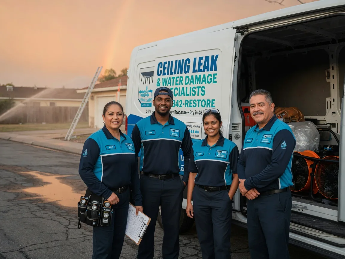 Ceiling Leak Cleanup company in London, TX
