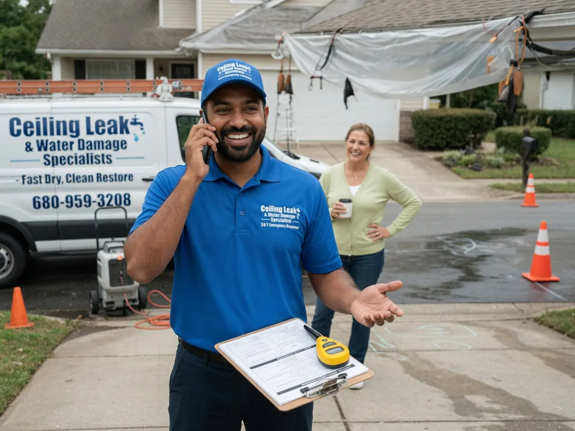 Ceiling Leak Cleanup London, TX FAQs